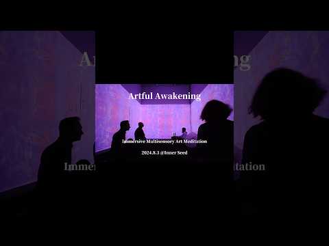 My multisensory art & live sound healing performance at Palo Alto now extend to 8/17! #meditation