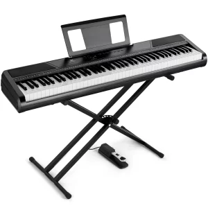 88 key piano black keyboard home piano