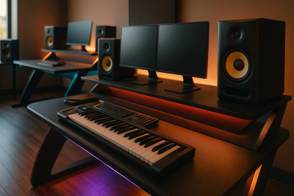 best desks for music producers home studio setups 2025