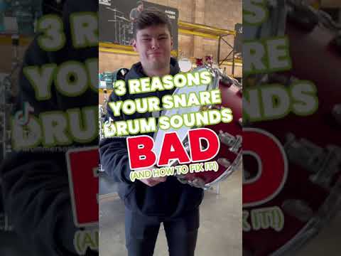 3 Reasons Your Snare Sounds BAD (and how to fix it!)