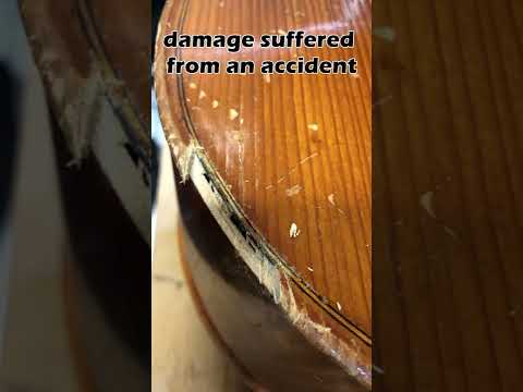 Cello Repairs w. Side Damaged Chipped #shorts