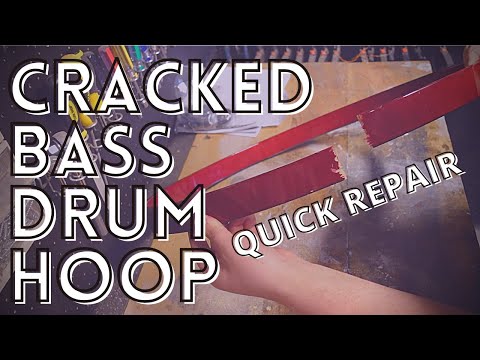 Cracked Bass Drum Hoop // Quick Repair