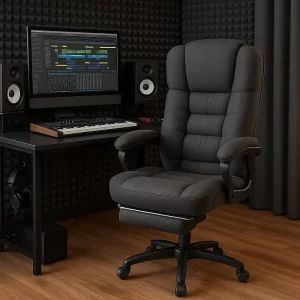 music producer black fabric home studio desk chair professional comfort