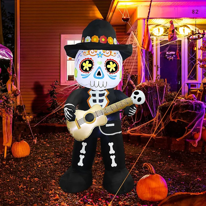halloween day of dead mariachi guitar inflatable halloween 2025