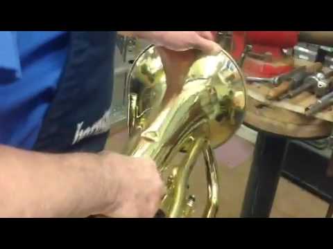 Removing Dents from Brass Instruments
