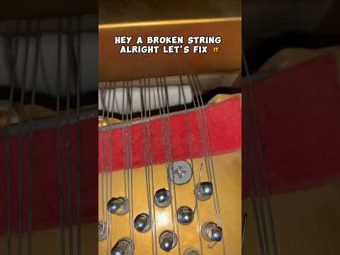 Replace a broken piano string #piano #pianotuning #music