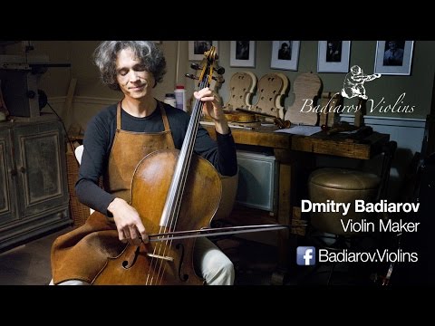 The Cello Repair is Finished, by Violin Maker Dmitry Badiarov
