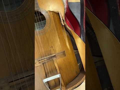 Total restoration of a broken guitar | Martin Classical Guitar (Part 1) #guitar #luthier