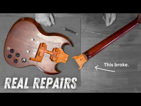 Watch me fix a broken guitar neck | REAL REPAIRS