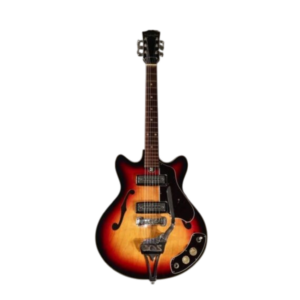 Silvertone 319 14559 Thinline Hollowbody 1960s Sunburst MIJ w Case