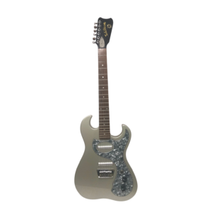 Telestar Mona 1990 Electric Guitar Grey Blue Sparkle Vintage Japan Style