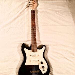 Vintage 1970's Harmony Solid Body Electric Guitar Model 02814 With Soft Case